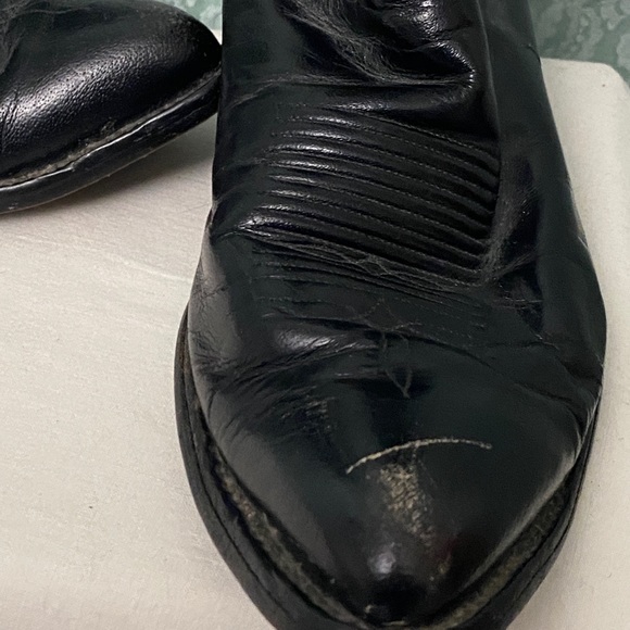 Vintage Black Cowboy boots - Picture 3 of 8